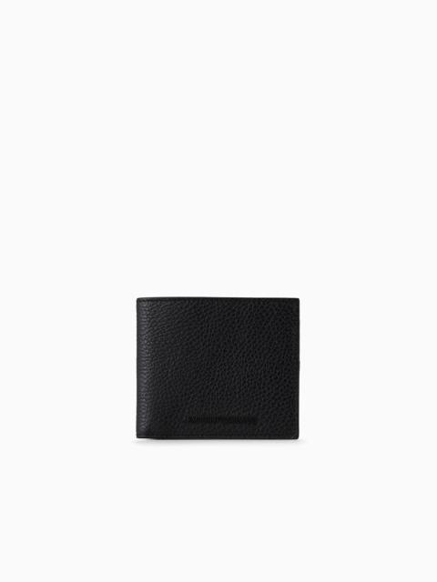 EMPORIO ARMANI Tumbled leather wallet