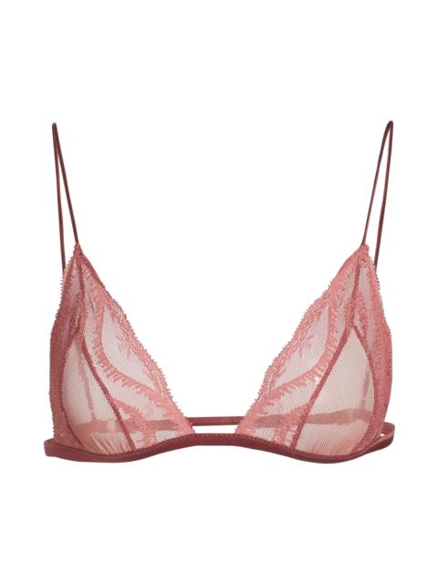 KIKI DE MONTPARNASSE Women's Soft Lace Bra - Rose Fauvee