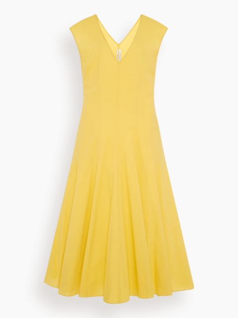 Another Tomorrow V-Neck Day Dress in Sun