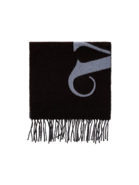 Vivienne Westwood logo-print fringed-hem scarf