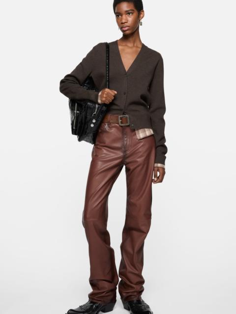 Acne Studios Layered wool cardigan - Dark brown
