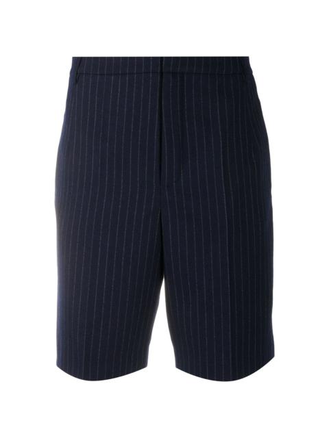 pinstripe Bermuda shorts