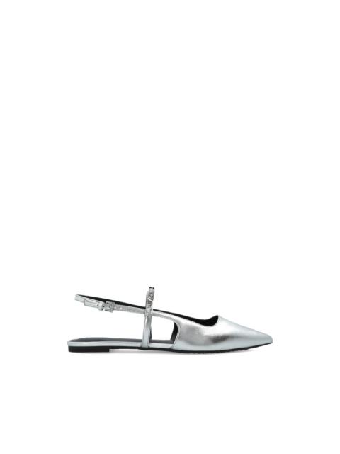 MICHAEL KORS Dina rhinestone-embellished ballet flats