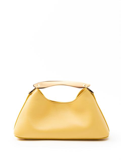 Elleme Mini Boomerang Pebbled Leather Mustard