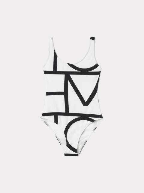 Monogram swimsuit tofu