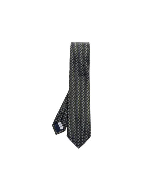 FERRAGAMO Gancini-pattern silk tie