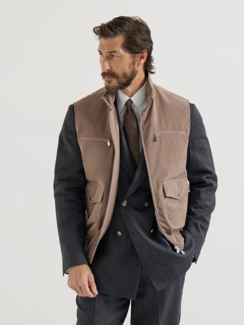 Brunello Cucinelli Bonded nylon vest with Thermore® padding