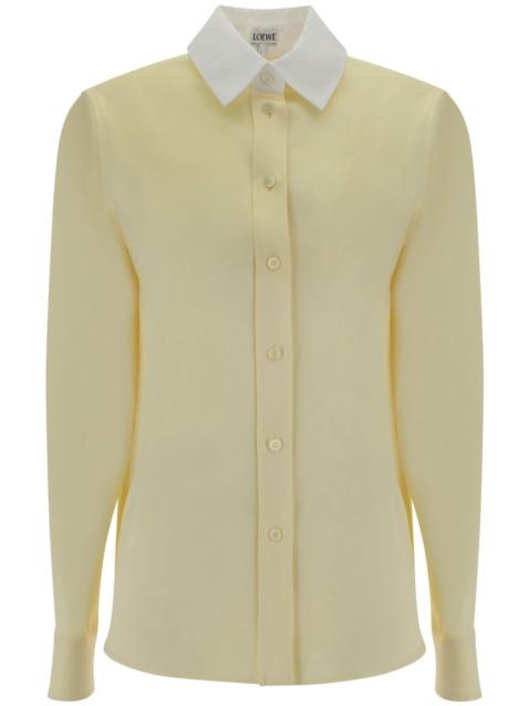 Loewe contrasting-collar shirt