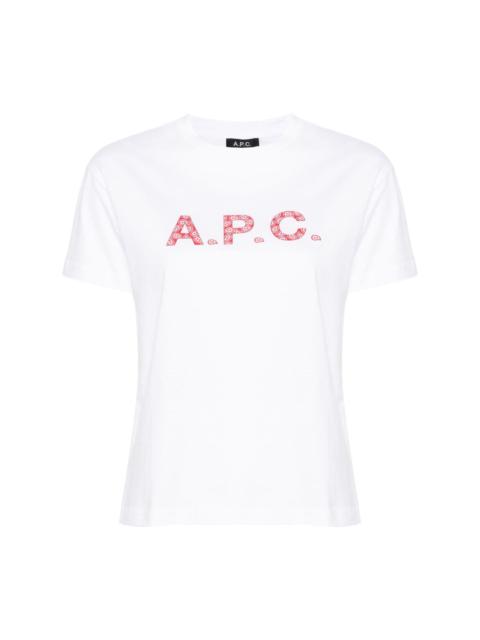 logo-print cotton T-shirt