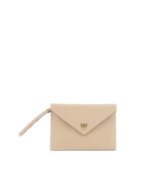 PINKO leather clutch bag