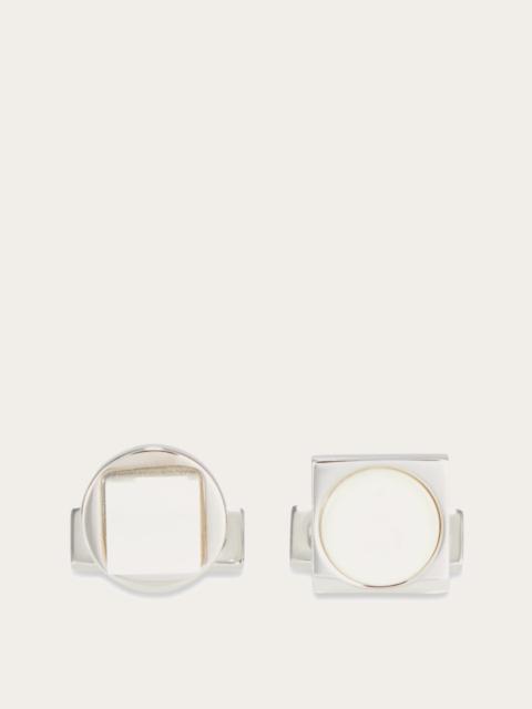 FERRAGAMO Mother of pearl cufflinks