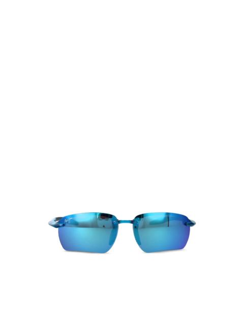Breakwall rimless rectangle-frame sunglasses
