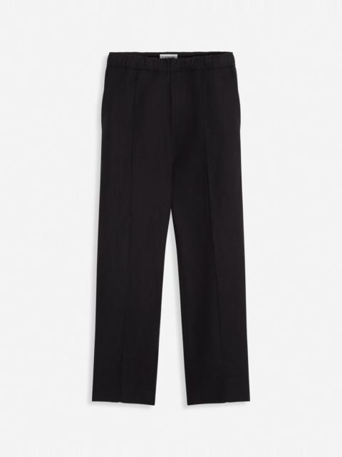 SUIT PANTS WITH AN ELASTICATED WAISTBAND