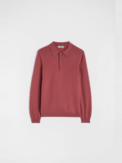 Jil Sander Lightweight Cashmere Blend Polo Sweater