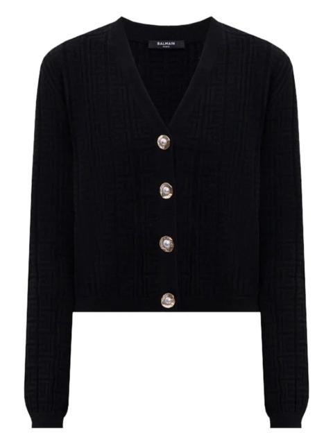 Balmain V-neck buttoned cardigan