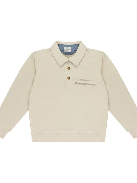 AIMÉ LEON DORE NEW BALANCE FLEECE POPOVER WORK JACKET "White" ALD MOTW 0004