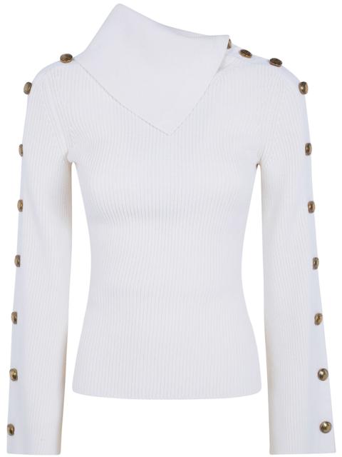 ELISABETTA FRANCHI Sweater Round Neck "Mk03s66e2 193 Butter"