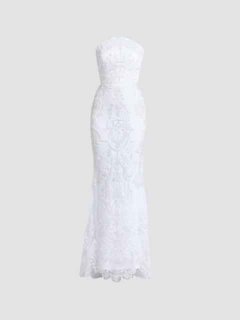 ZHIVAGO Women's Ithaca Lace Strapless Gown - Fleur De Lune