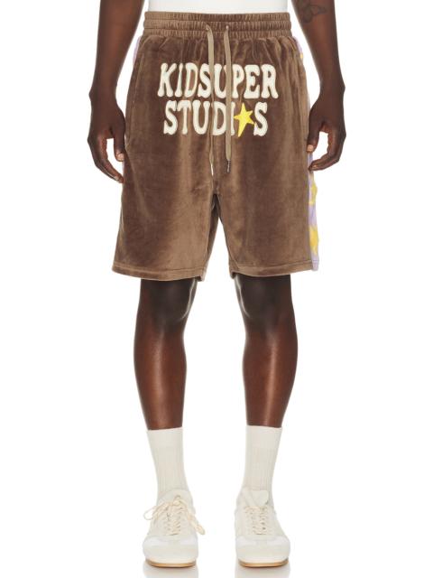KidSuper Velour Stars Shorts