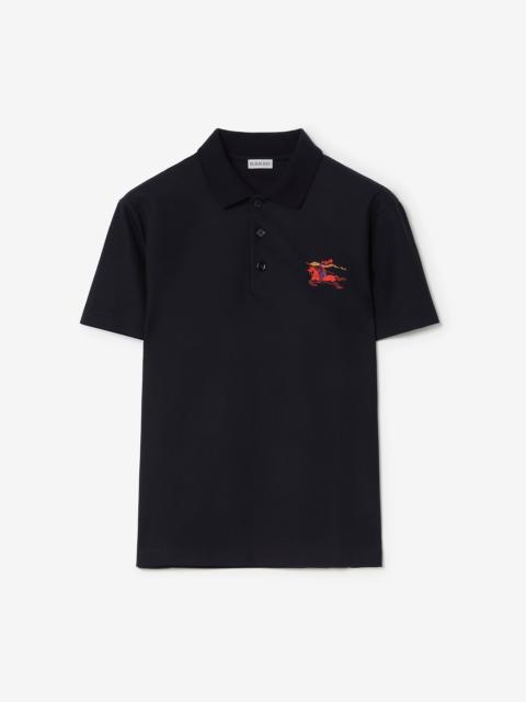 Burberry Cross Stitch EKD Cotton Polo Shirt