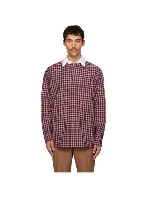 Marni Red & Black Checked Shirt