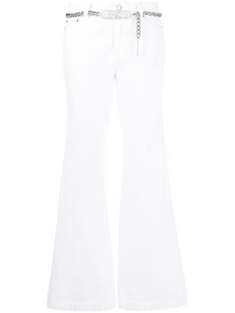 MICHAEL KORS chain-link belt flared trousers
