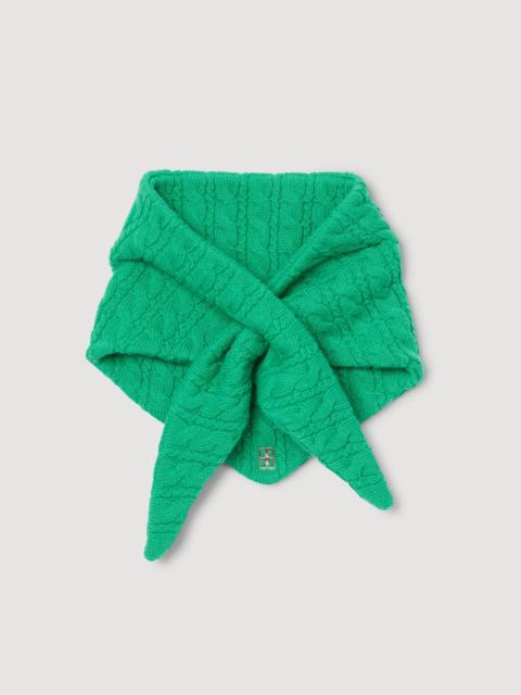 Sandro CABLE KNIT BANDANA