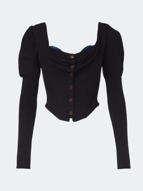 Vivienne Westwood Bea knitted cotton and cashmere cardigan