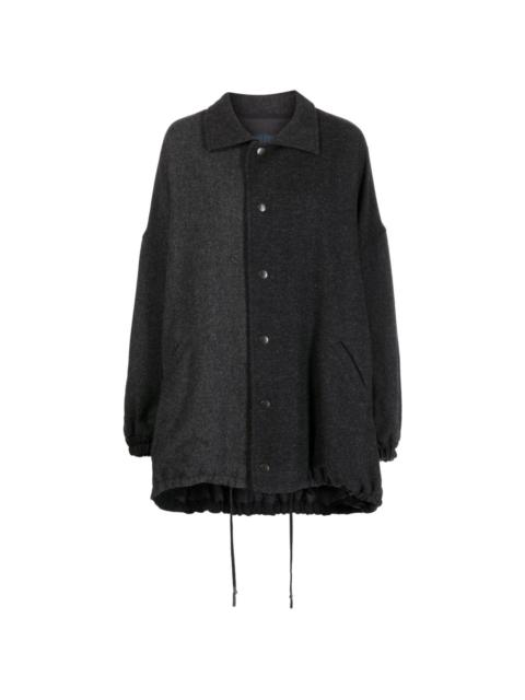 Yohji Yamamoto herringbone-pattern wool jacket