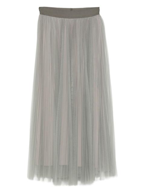 forte_forte pleated tulle skirt