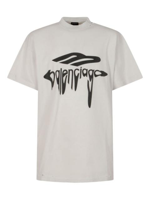 BALENCIAGA graphic-print cotton T-shirt