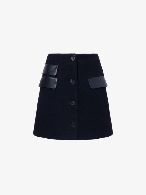 Proenza Schouler Mei Skirt in Boiled Wool Jersey