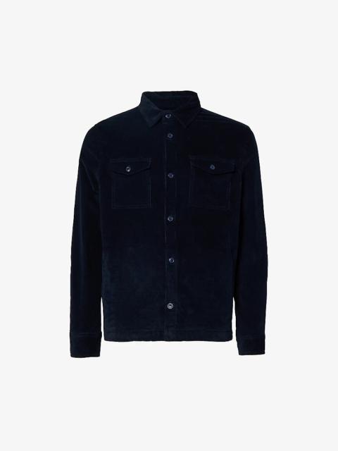 Barbour Collared corduroy-texture stretch-cotton shirt