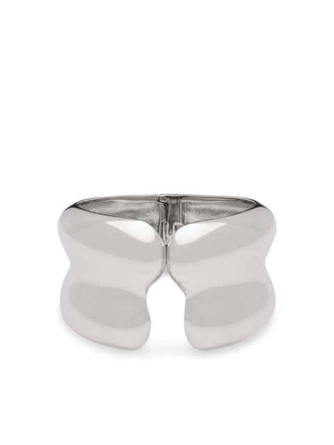TOM FORD SILVER BRASS LIZA CUFF