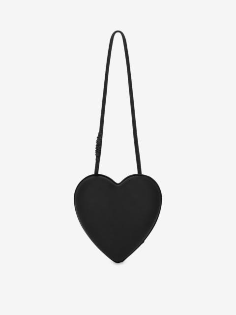 RUBBERISED NAPPA LEATHER MOSCHINO HEARTBEAT BAG