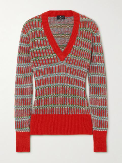 Etro Jacquard-knit Wool-blend Sweater