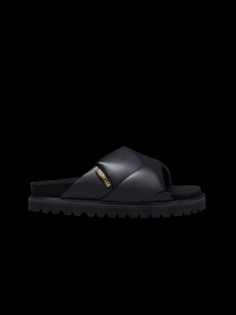 Moncler Fantine Leather Sandals