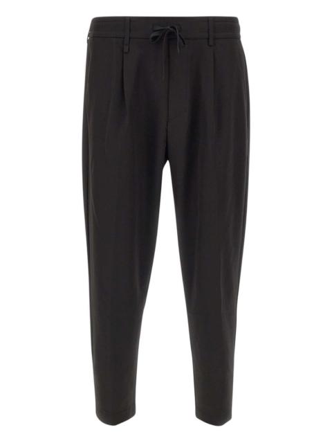 BOSS drawstring pleated trousers