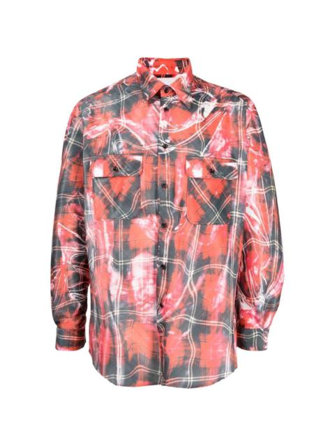 doublet Mirage check-pattern shirt