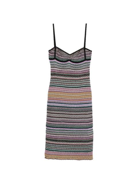Missoni striped trim dress