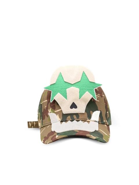 Walter Van Beirendonck CAMO CAP - MILITARY GREEN