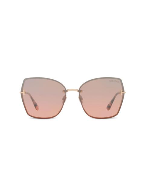 Nickie oversized-frame sunglasses