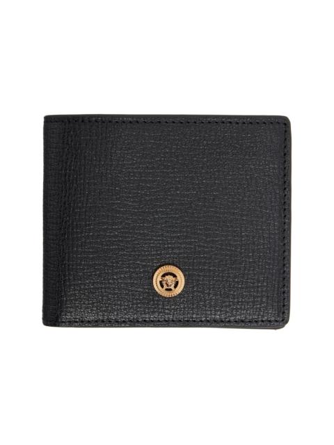 VERSACE Black Medusa Biggie Leather Wallet
