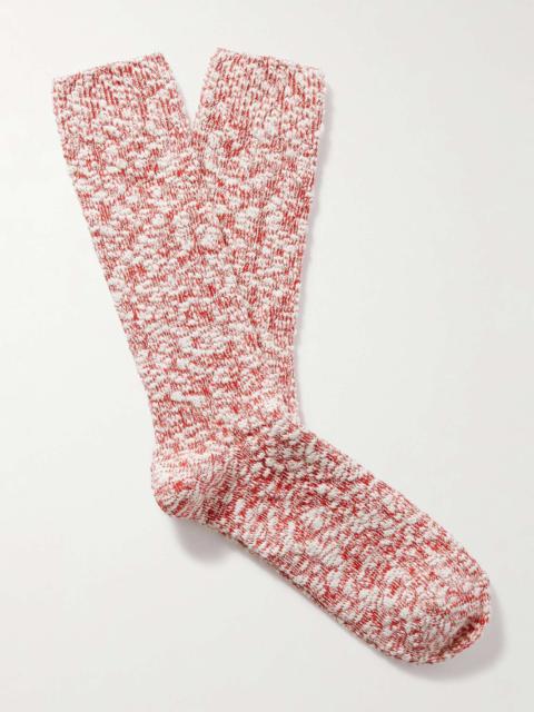 ANONYMOUSISM Slub Stretch Cotton-Blend Socks