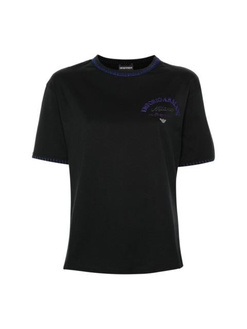 embroidered-logo T-shirt