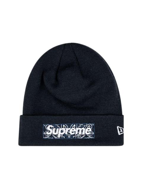 Supreme x New Era logo beanie