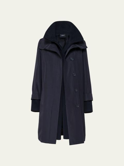 AKRIS Storm System Double-Breasted Coat