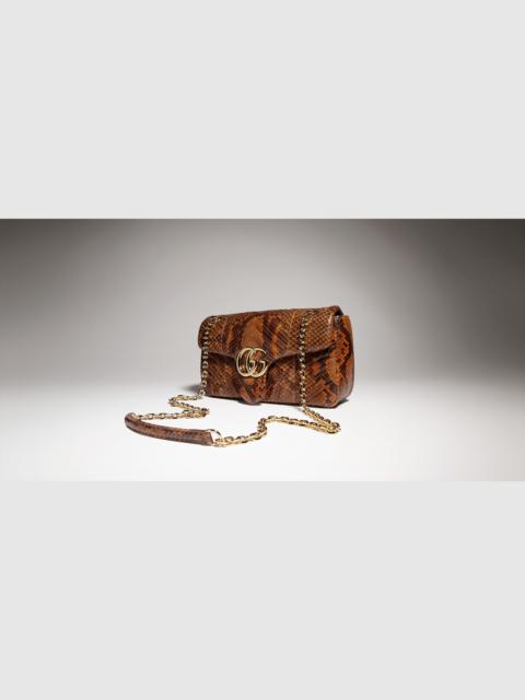 GUCCI GG Marmont python medium shoulder bag