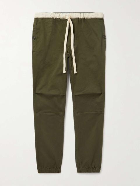 BEAMS PLUS Gym Tapered Stretch-Cotton Twill Drawstring Trousers