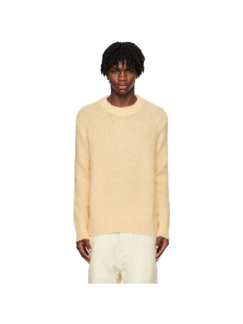 AMI Paris Yellow Hairy Sweater